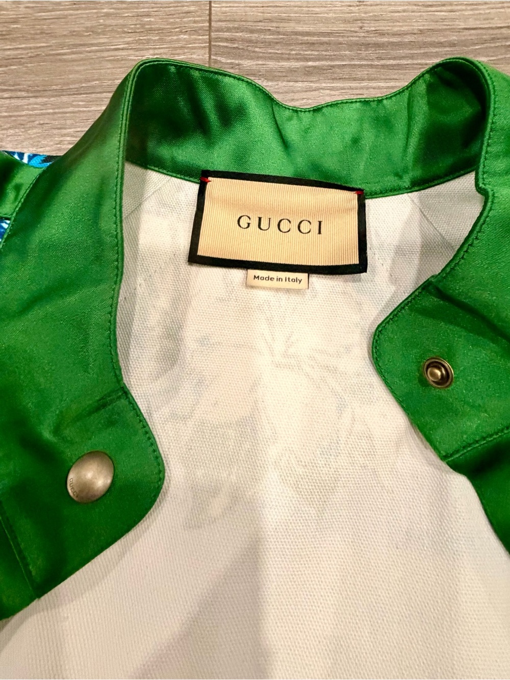 Gucci Blue & Green Tropical Skirt Set - Picture 4 of 8